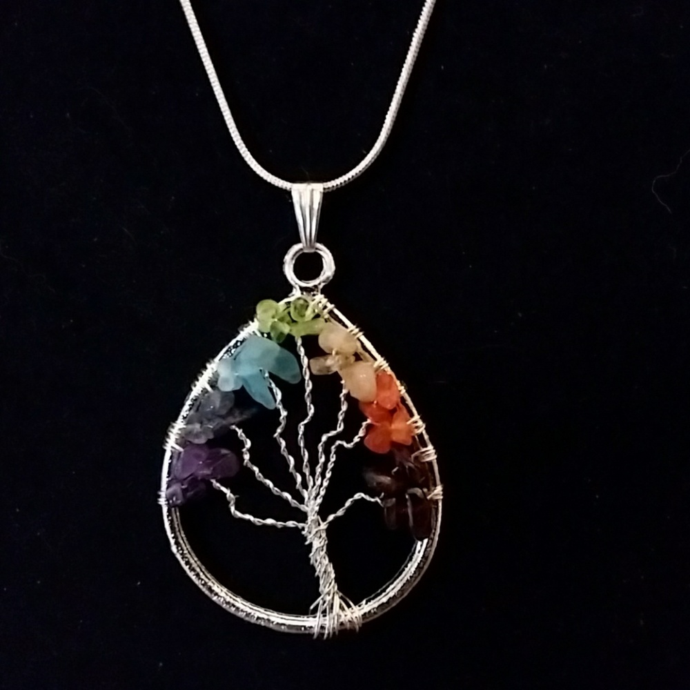 Sterling Silver Chakra Necklace